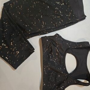 Black & Gold Activewear Set (1C5)